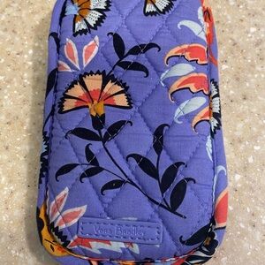 Vera Bradley Purple Floral Glasses Quilted Pouch